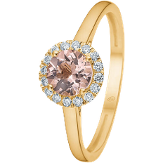 Mads z florence ring Mads Z Florence Ring - Gold/Diamonds/Pink