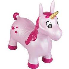 Plastikspielzeug Hüpfbälle Idena Hüpftier Einhorn pink