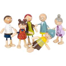 Small Foot Bending Wooden Doll Family