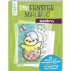 Bon_marché Livres de Coloriage Mein erstes Fenster-Malbuch Ostern