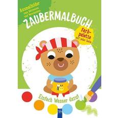 Malbücher Zaubermalbuch Bär grün