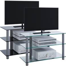 Sølv TV-borde VCM Morgenthaler 14120 Multimedie Kurv 60 x 42 x 45 cm TV-bord