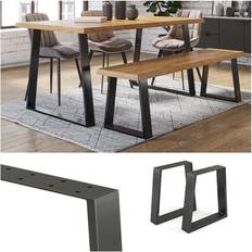 Noir Pieds de table VICCO Pieds 40 x 42 cm Pied de table