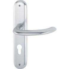 Door Levers Hoppe Langschildgarnitur Mar.1138/273P Alu.F1 PZ 72mm DIN L/R