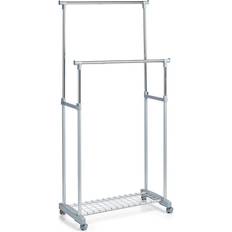 Haken & Aufhänger HTI-Living HTI-Living Rollkleiderständer, 2-stufig Metall, Kunststoff