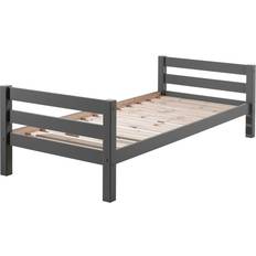 Grau Kinderbetten Vipack Furniture Einzelbett Pino, grau