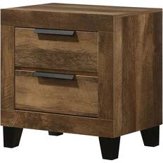 Fiberboards Tables Acme Furniture Morales 2-Drawer Rustic Bedside Table