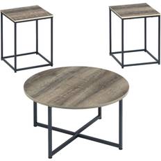 Ashley Black Small Tables Ashley Signature Design Wadeworth Urban Grain Small Table