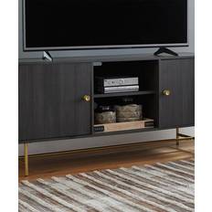 Ashley Benches Ashley Signature Media Stands Black TV Bench