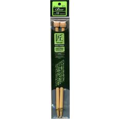 UK 0 (8.0 mm) Knitting Needles Clover Takumi Bamboo Single Point Knitting Needles 9"-Size 11/8mm