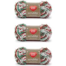 Red Heart Garn Red Heart Red Heart Scrubby Jolly Yarn 3 Pack of 85g/3oz Polyester 4 Medium Worsted 78 Yards Knitting/Crochet