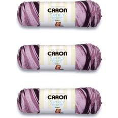 Caron Simply Soft Grape Purple Ombre Yarn 3 Pack of 141g 5oz 4 Medium
