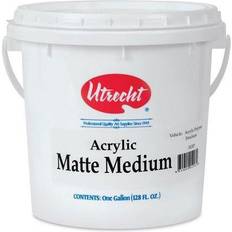 Multicolored Paint Mediums Utrecht Artists' Acrylic Fluid Medium Matte Medium, 128 oz