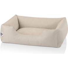 Hundsäng Små Hundar Tvättbar Microfiber Velour och Cordura