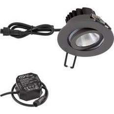 E Projecteurs EVN PC650N91602 Luminaire À LED Encastrable 8.4 W Anthracite Projecteur