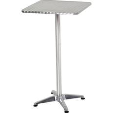 Homcom Adjustable Stainless Steel Bar Table 60x60cm