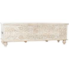 Vita Kistor Dkd Home Decor White Mandala Mango wood Chest