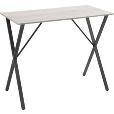 Wood Bar Tables Homcom Modern White Bar Table 60x120cm