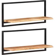 vidaXL 2 st Vägghylla 80cm 2st