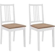 VidaXL Chaises vidaXL 2 pcs Chaises À Díner Avec Coussins Chaise de Cuisine 2pcs