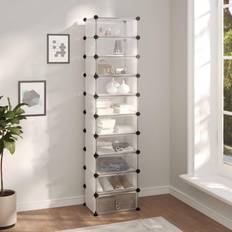 VidaXL Hallway Furniture & Accessories vidaXL transparent, 44 84x31.5x93 PP Hallway Shoe Rack