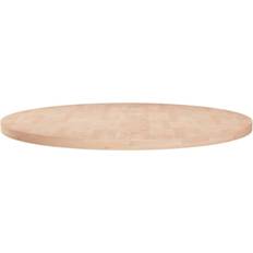 Quercia Tavoli da pranzo vidaXL Piano Rotondo Ø80x2,5 cm Massello di Rovere Non Trattato Tavolo da pranzo