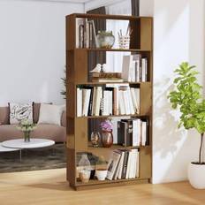 vidaXL Cabinet/Room Divider Honey Book Shelf
