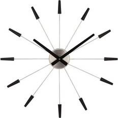 Stainless Steel Clocks Nextime Plug Inn Wall Clock 23"