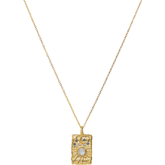 Maanesten Aylin Necklace - Gold/Blue/Transparent