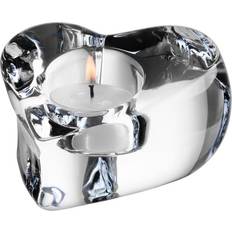 Orrefors Valentino Clear Candle Holder 6.8cm