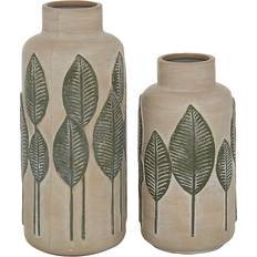 Deco 79 Leaf Vase 13.8" 2