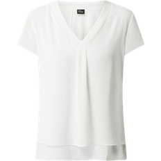 s.Oliver Double Layer Chiffon Blouse - Ecru
