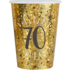 Santex Papkrus 70 År Birthday Party Guld