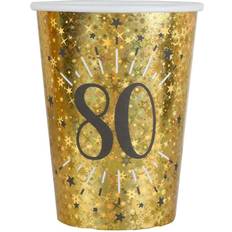 Santex Papkrus 80 År Birthday Party Guld