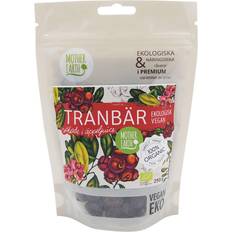 Tørrede tranebær fødevarer Mother Earth Tranebær Sødet Æblejuice Øko 250g
