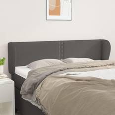 vidaXL Med Kanter Grå 147x23x78/88 cm Sänggavel