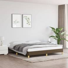 vidaXL Bedframe Stof Donkerbruin 180x200 cm