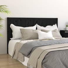 vidaXL black, 145.5 Solid Pine Bed Bed Sänggavel