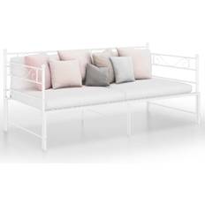 vidaXL Vuodesohvan Runko Valkoinen Metalli 90x200 cm
