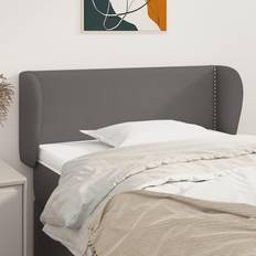 vidaXL Med Kanter Grå 93 x 23 x 78/88 cm Sänggavel