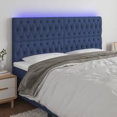 vidaXL LED-lys stof Sengegavl
