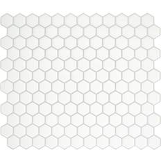 Suelo Azulejos de mosaico Pegatina Blanco Smart Tiles Hexago De 24.5x24.5 cm