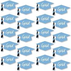 Blue Garlands & Confetti Light Blue Grad Best is Yet to Come Grad Cap Diy Party Large Essentials 20 Ct Blue