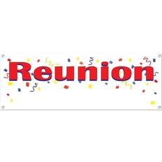 Beistle 57517 Reunion Sign Banner, Pack Of 12