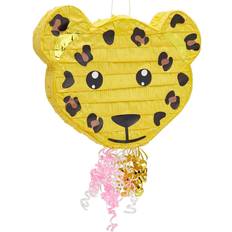 Blue Panda Pull String Leopard Pinata Safari Animal