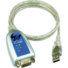 MOXA USB RS-232/422/485, DB9han, terminalblock ada