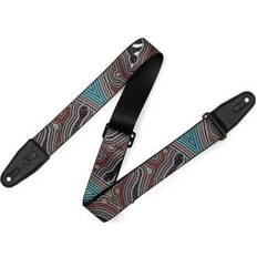 Levys MP2DU-001 Poly Down Under Guitar Strap Bird and Snake