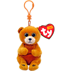 TY Duncan Bear Beanie Belly Key Clip