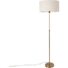 Bronze Lampes sur Pied QAZQA adjustable bronze with shade Floor Lamp