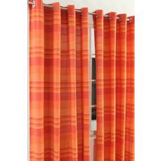 Orange Curtains & Accessories Homescapes 137cm Drop 137cm, Terracotta Morocco